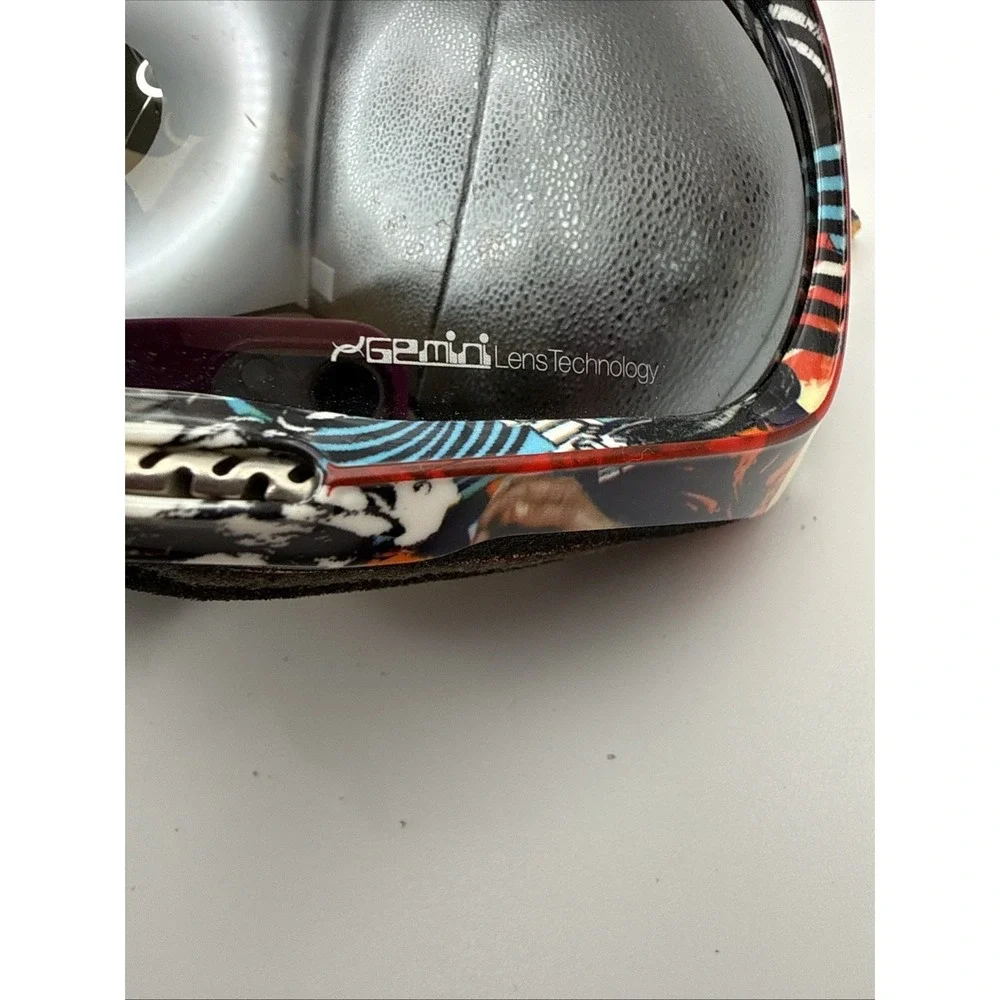 Spy Snow Goggle Blurry White Martini Zed Red White Blue Gemini Lens Technology
